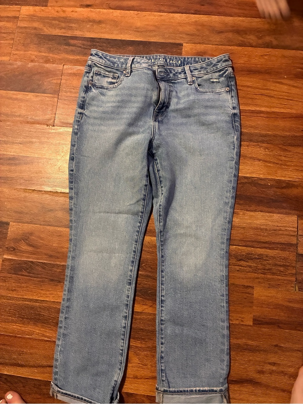American Eagle Outfitters Light Wash Women's Straight-Leg Jeans